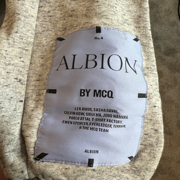 "Albion" collection by MCQ, Grey Hoodie - Picture 2 of 3